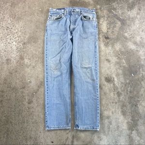 Vintage 90s Levi’s 505 light wash jeans 33x30